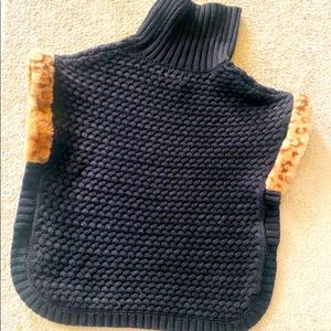 Black & leopard shrug  adorable size 8-12